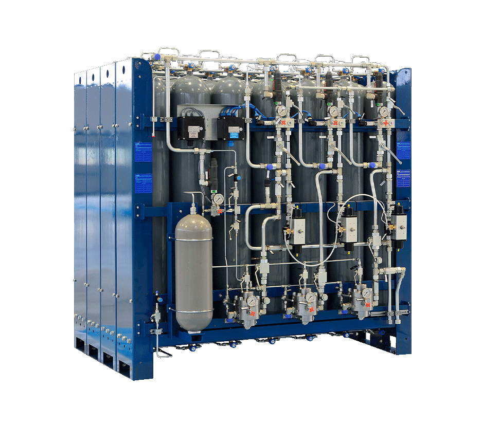 SAFE cylinder storage systems for high-pressure CNG and biomethane applications.